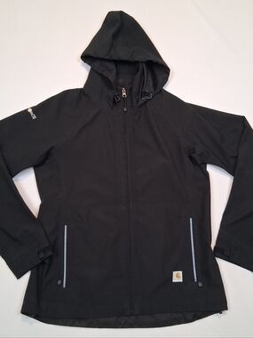 Carhartt Storm Defender Force Womens Rain Jacket Size Medium (8/10) Black 101105